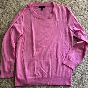 J. Crew Pink Crew Neck Sweater Classic Knit Design